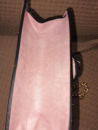 Bolso de mano mujer dorado y rosa