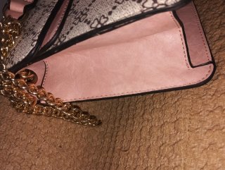 Bolso de mano mujer dorado y rosa