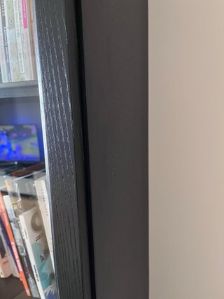 Librería Ikea Negra con Puertas de Cristal