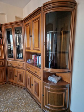 Mobile soggiorno ad angolo legno