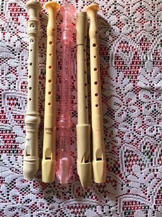 Lote 5 Flautas Dulces (Melody, Hohner)