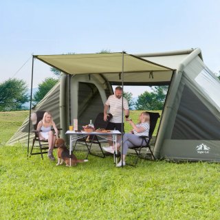 Tenda insuflável campismo 8 pessoas 6.30m