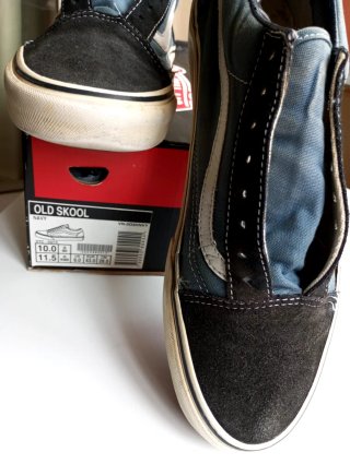 VANS OkdSkool 43.5 Navy/Skate Urban Sneakers/USED