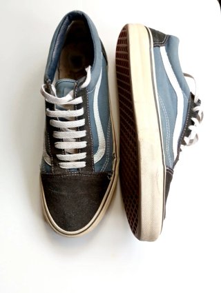 VANS OkdSkool 43.5 Navy/Skate Urban Sneakers/USED