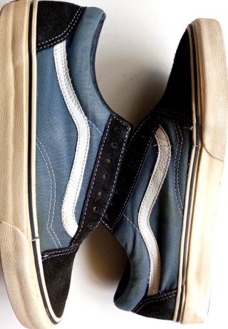 VANS OkdSkool 43.5 Navy/Skate Urban Sneakers/USED