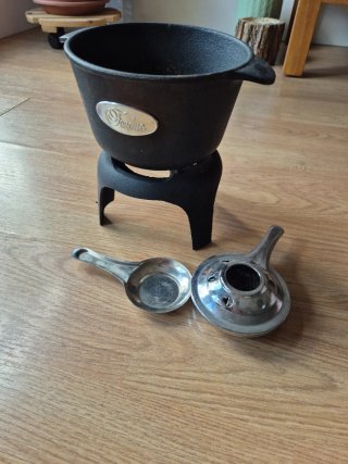 Set Fondue Hierro Fundido con Utensilios