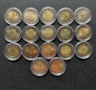 10 Años del Euro Colección 17 monedas del 2012 UNC