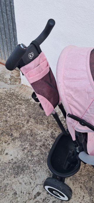 Triciclo Kinderkraft rosa y negro