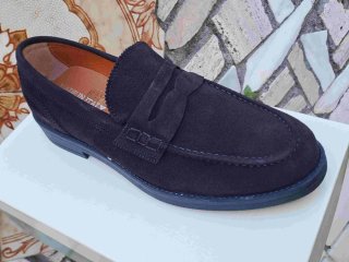 Scarpe uomo 39 mocassini pelle  college blu italy