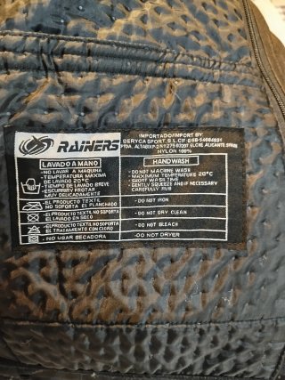 Chaqueta Moto Rainers Negra talla L