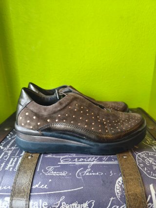 Zapatos Stonefly Piel Ante Tachuelas Talla 40