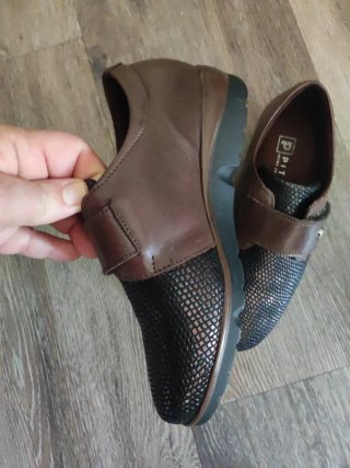 Mocasines Pitillos Talla 35 Negro/Dorado
