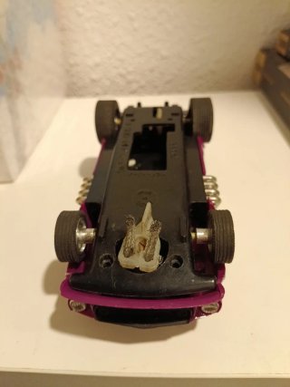 Scalextric Ford Mustang Dragster Morado, sin motor