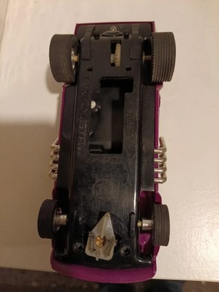 Scalextric Ford Mustang Dragster Morado, sin motor