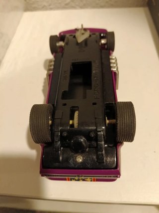 Scalextric Ford Mustang Dragster Morado, sin motor