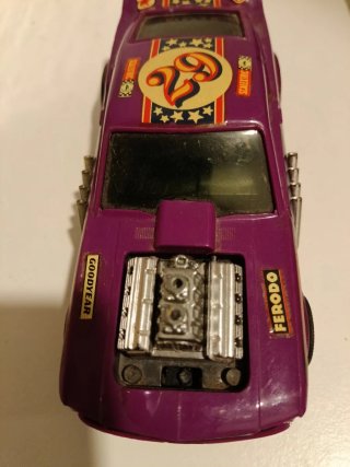 Scalextric Ford Mustang Dragster Morado, sin motor