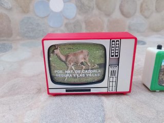 Televisor Vintage Miniatura Diapositivas 1960/70