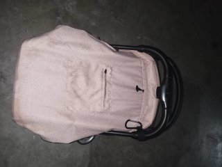 Sillita de paseo rosa y gris
