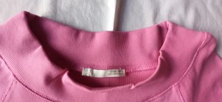 Blusa rosa ajustada manga larga