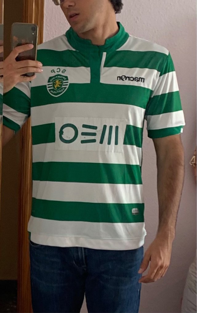 Camiseta Sporting Lisboa 2014/15 Macron Talla M