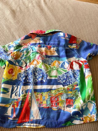 Camisa Polo Ralph Lauren Niño Estampada talla 3