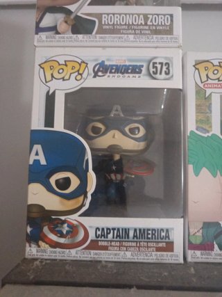 3 Funko Pop! Roronoa Zoro y Capitán América