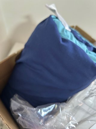 Funda nórdica reversible azul/turquesa Cama 90