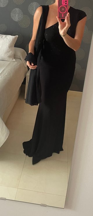 Vestido Pronovias Negro Fiesta Talla M
