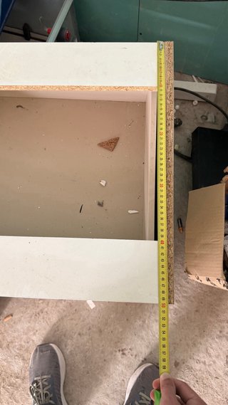 Cajonera blanca sin tapa