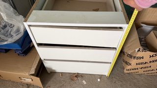Cajonera blanca sin tapa