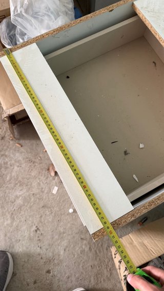 Cajonera blanca sin tapa
