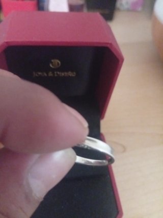 Anillo de compromiso plata