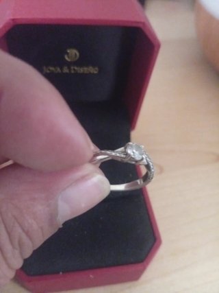 Anillo de compromiso plata