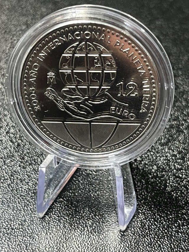 Moneda Plata España 2008 Planeta Tierra