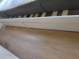 Cama Matrimonio Madera Blanca