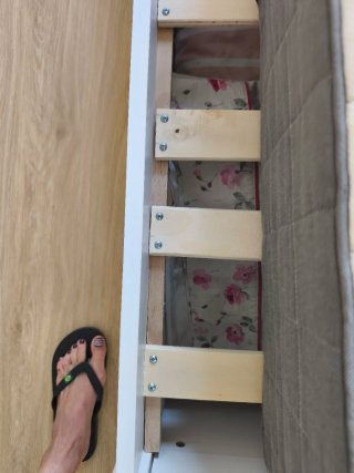 Cama Matrimonio Madera Blanca