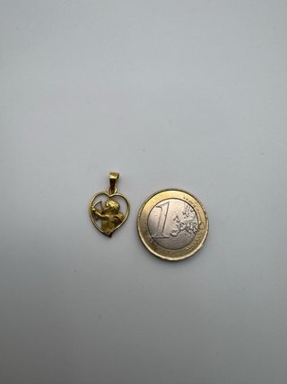 011-03-00505 COLGANTE CORAZON CUPIDO ORO 18K
