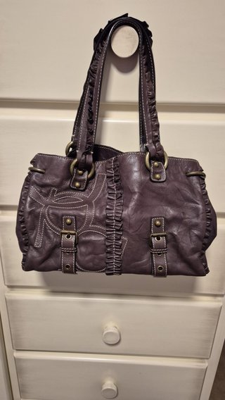 Bolso Purificación García Marrón Piel