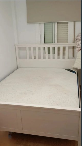 Estructura de cama HEMNES blanca 160x200