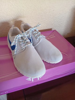 Zapatillas Nike Blancas y Azules