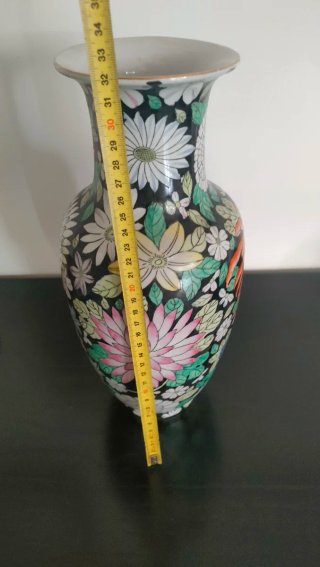 Vaso Porcellana Dipinto Mano Floreale