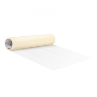 Película de Protección para Alfombra, 24" x 50' Escudo para Suelos y Superficies con Respaldo Autoadhesivo y Fácil Instalación, Rollo de Protector de Alfombra Adhesivo de Polietileno para Construc...