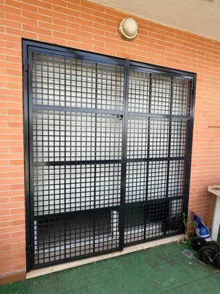 Reja de seguridad para patio.
