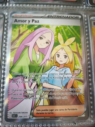 Carta Pokémon Amor y Paz 254/217 ASC