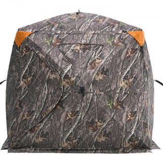 Escondite de Caza, Escondite Terrestre Transparente de 270°, Escondite para Ciervos Plegable para 4-5 Personas con Bolsa de Transporte, Tienda de Caza Portátil y Resistente, Malla Transparente Uni...