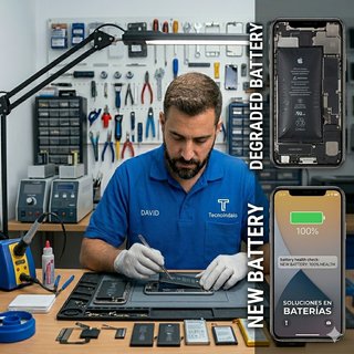 Reparación de batería de móvil