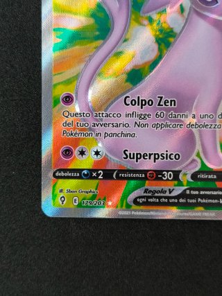 Carta Pokémon Espeon V 179 EVS Full Art Ita Nm