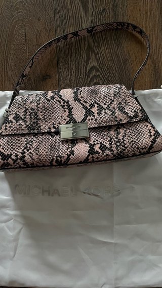 Bolso Michael Kors Piel Serpiente Rosa