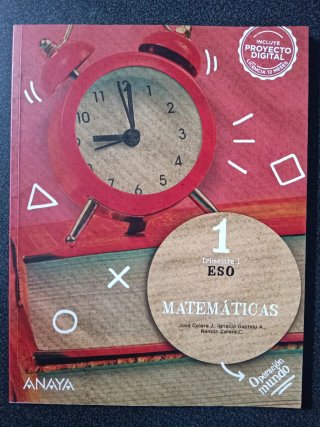 Matemáticas 1 ESO Anaya  TRIMESTRE 1