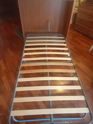Mueble auxiliar madera con ruedas